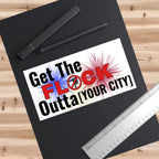 Customizable Get The Flock Outta! Bumper Sticker