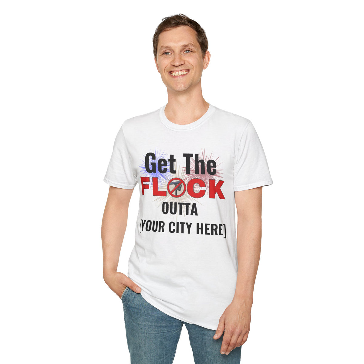 Customizable Get The Flock Outta! Men's T-Shirt