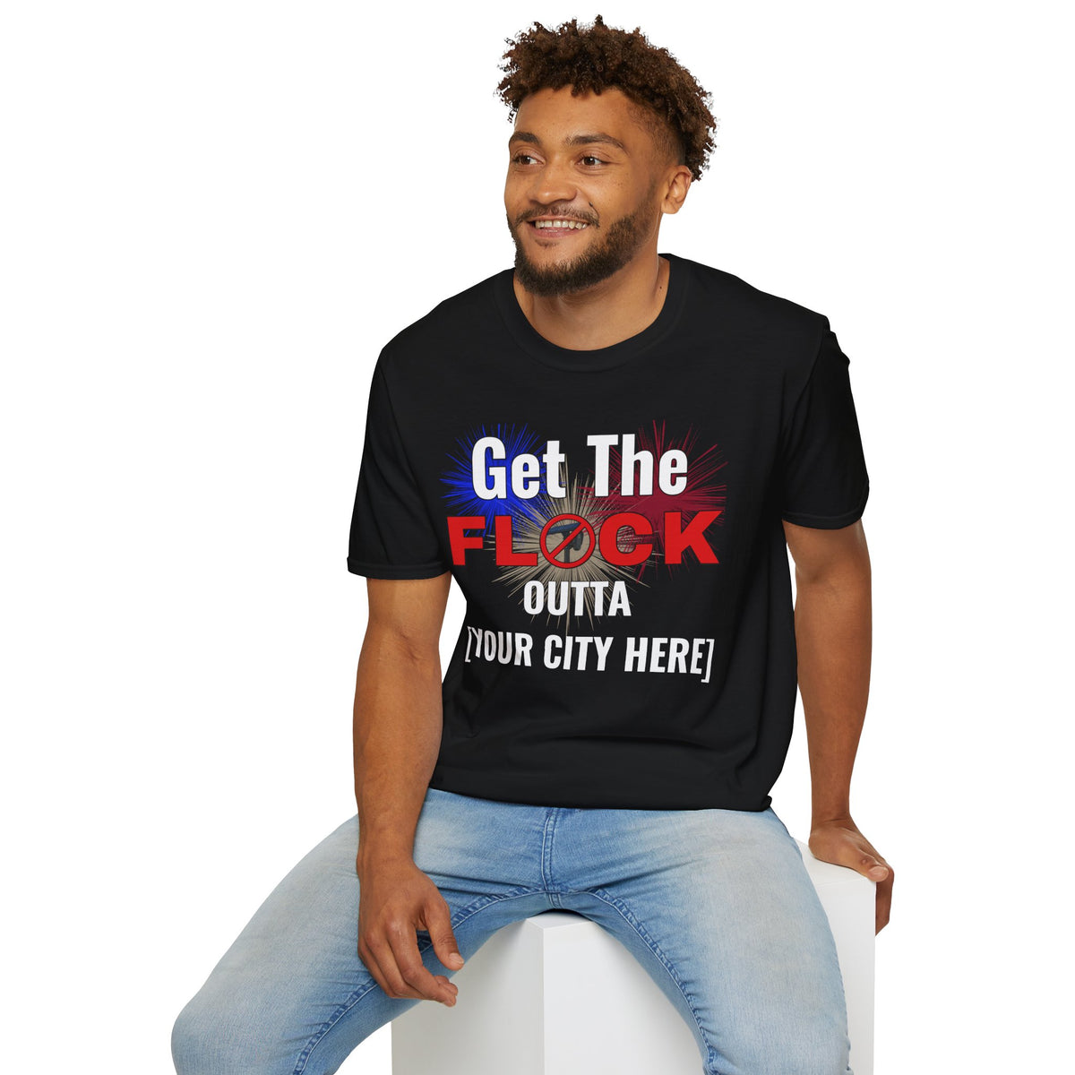 Customizable Get The Flock Outta! Men's T-Shirt