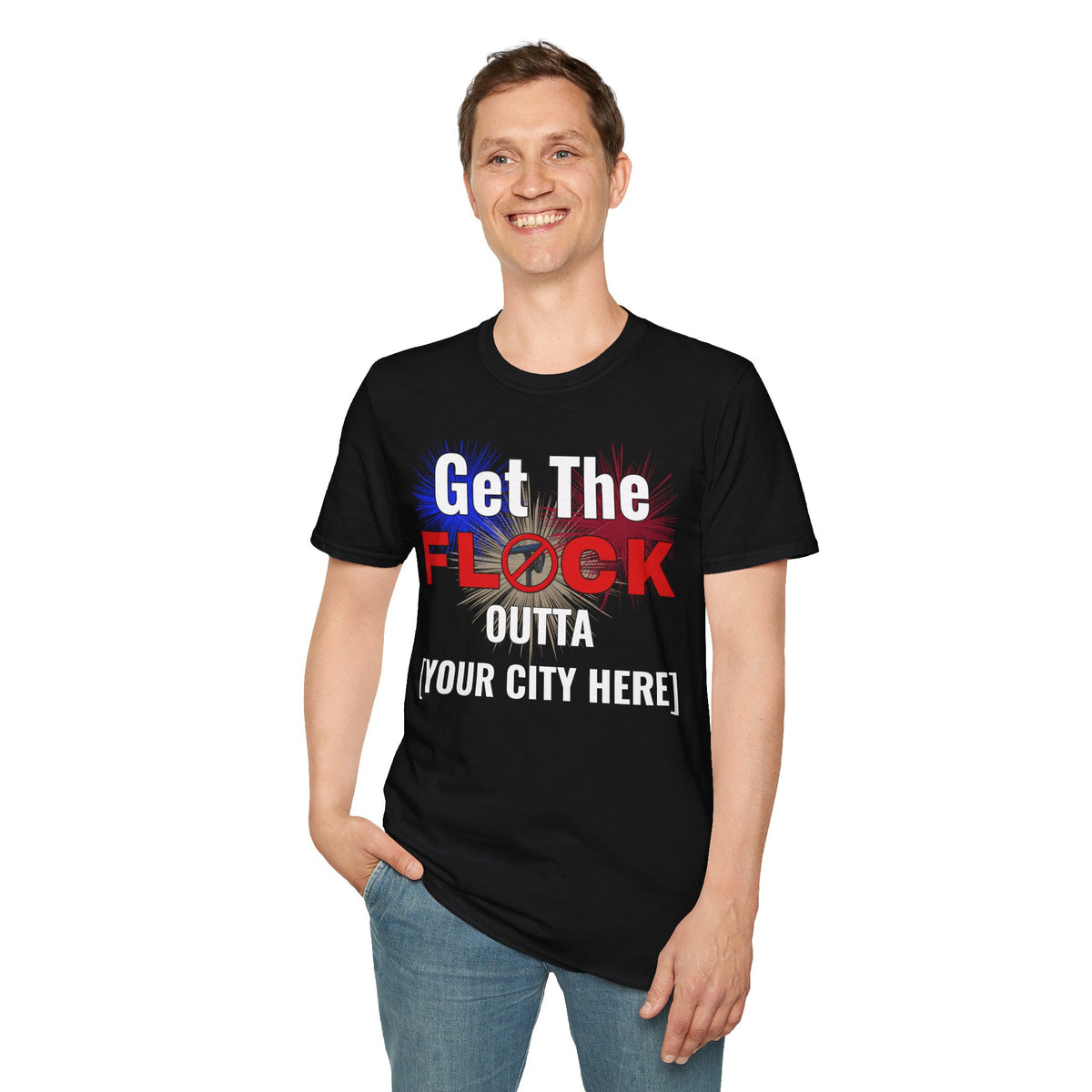 Customizable Get The Flock Outta! Men's T-Shirt