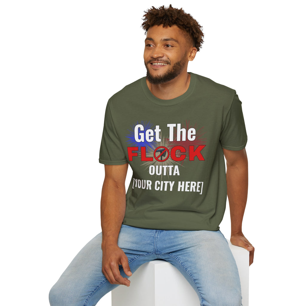 Customizable Get The Flock Outta! Men's T-Shirt
