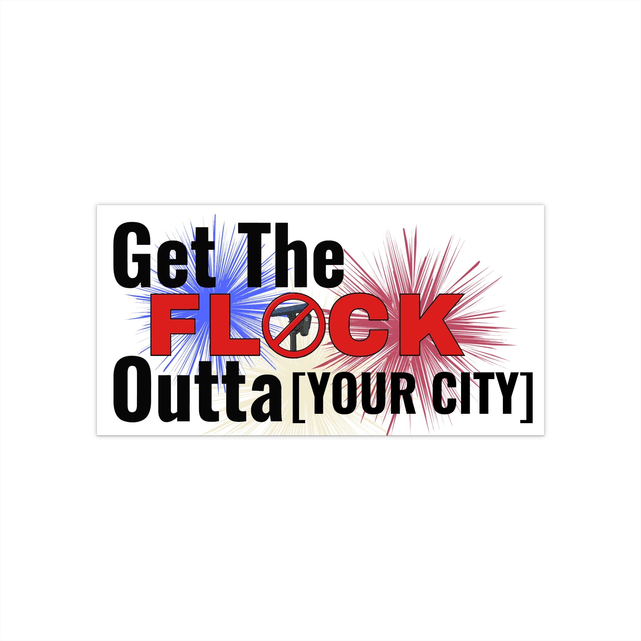 Customizable Get The Flock Outta! Bumper Sticker