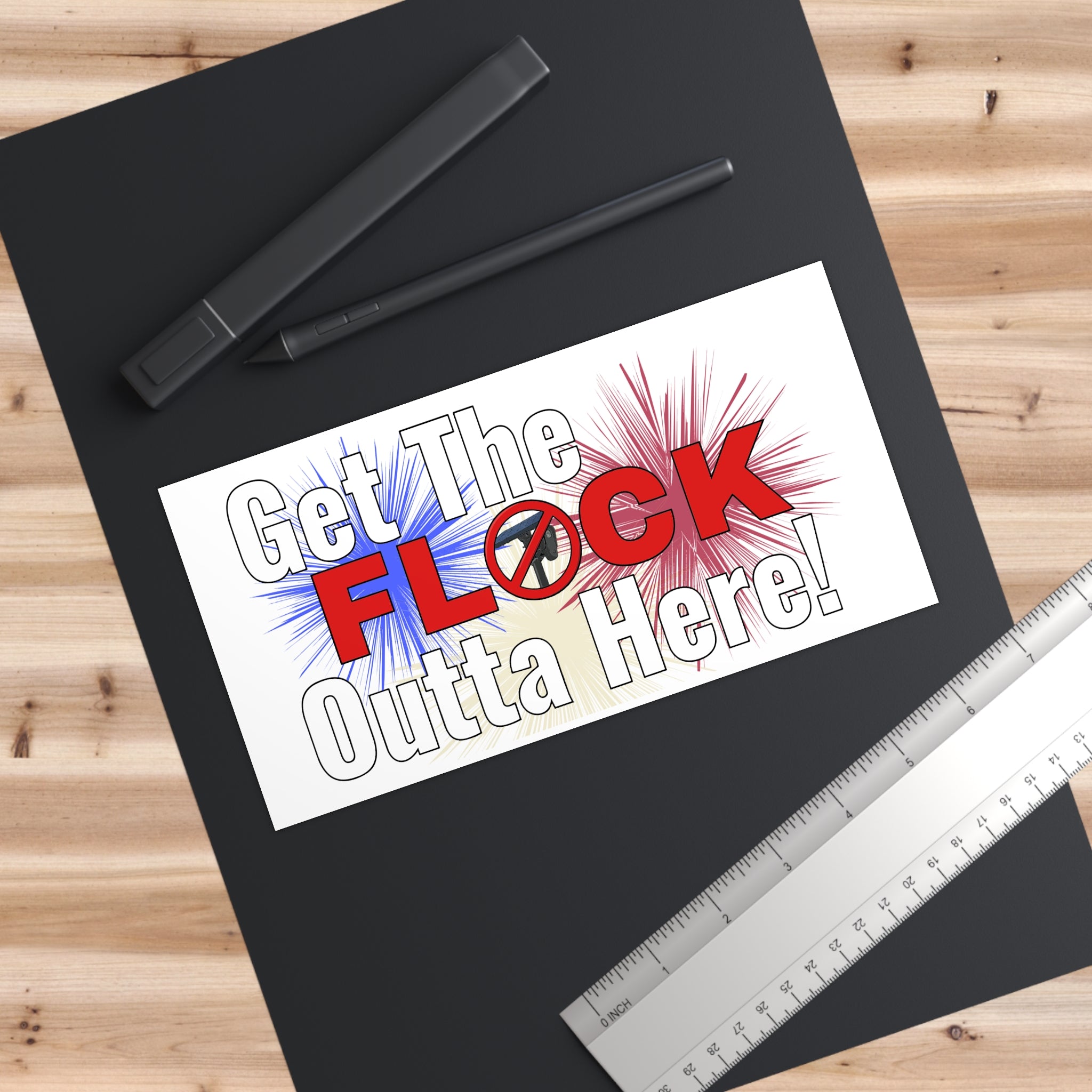 Get The Flock Outta Here! Bumper Sticker