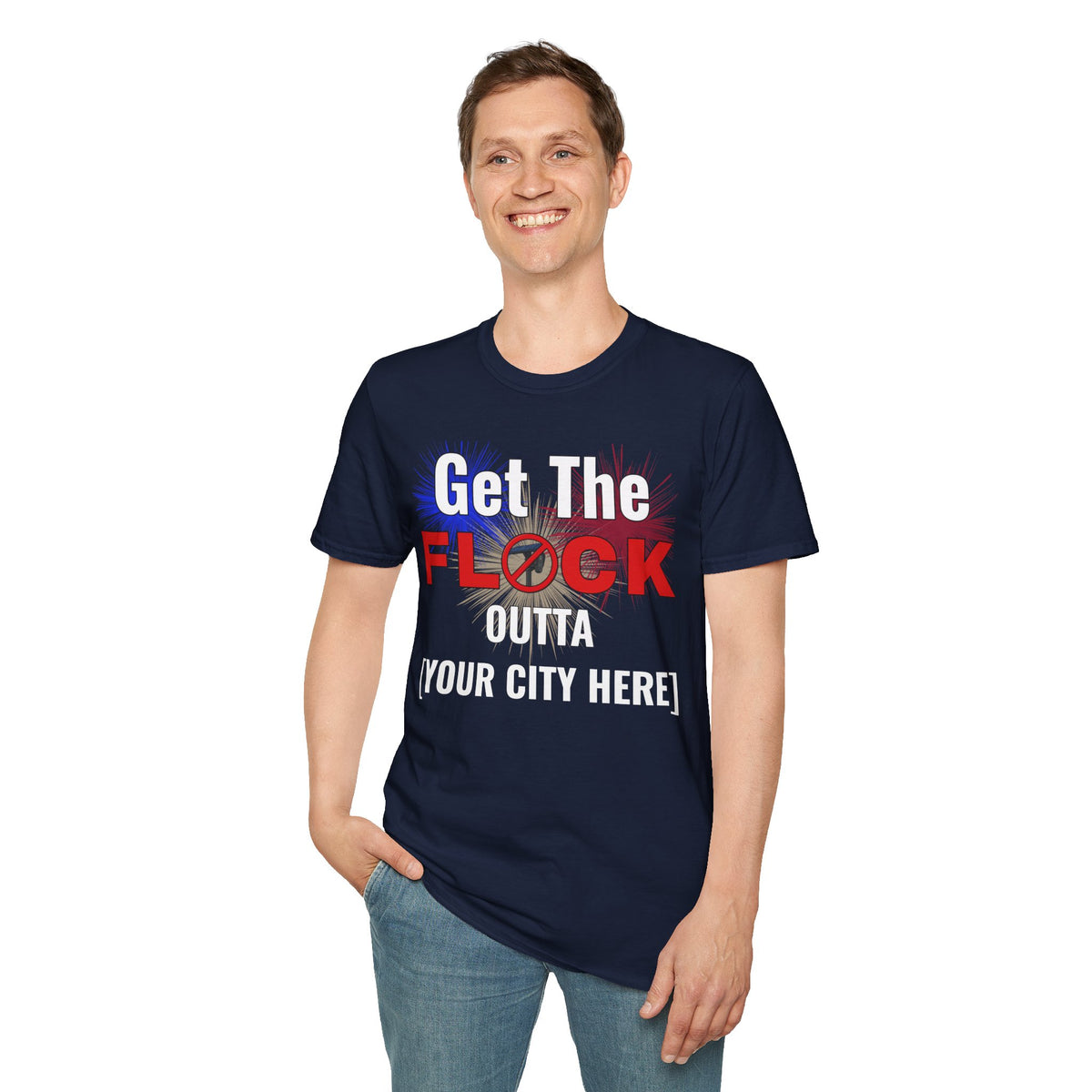 Customizable Get The Flock Outta! Men's T-Shirt